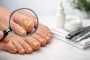 Uñas amarillas en los pies: causas y solución